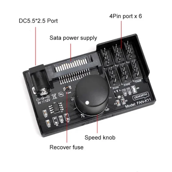 Hub Sata Power Controller, NAS, PWM - view 5