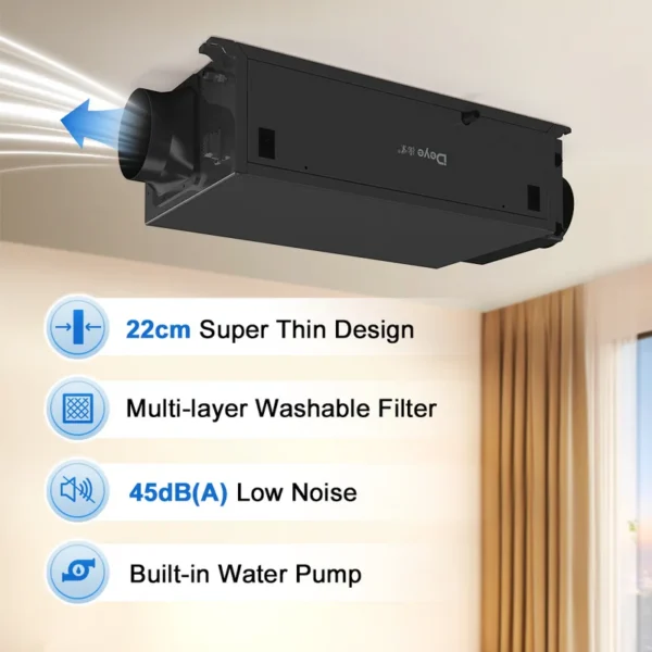 Humidistat Ceiling Mounted Dehumidifier, DY-C50DZ, 50L
