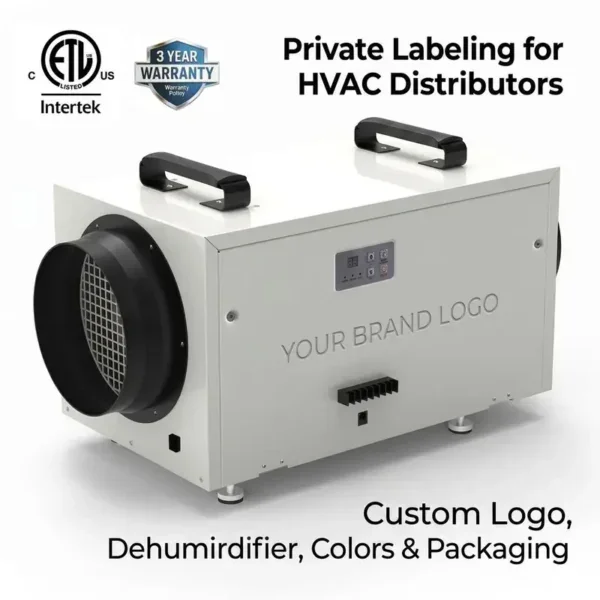Hvac Ducted Central Dehumidifier, ETL, 115V, 70-140 - view 2