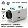 Hvac Ducted Central Dehumidifier, ETL, 115V, 70-140 - view 3