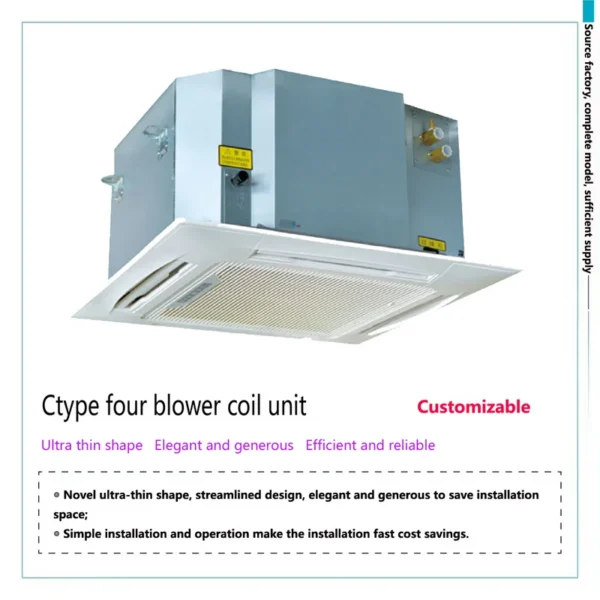 Hvac Equipment with Motor, 18000BTU, 600CFM, Ceiling, 4-Way - view 3