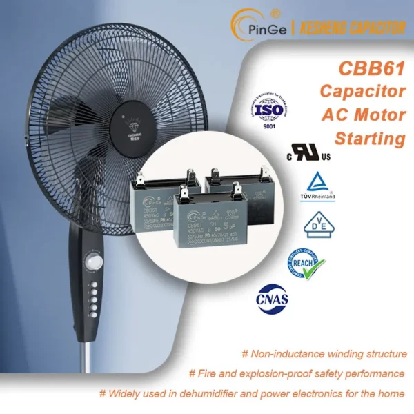 Hvac Fan, 250~450vac, 50/60hz, 1uf~15uf, Cbb61 - view 3
