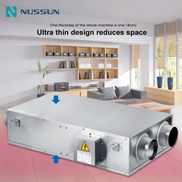 Hvac System Duct Fan, 110V/220V, 350cmh, ERV - view 2