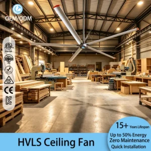 Hvls Ceiling Fan, 16ft, BLDC