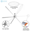 Hvls Ceiling Fan, 16ft, BLDC - view 2
