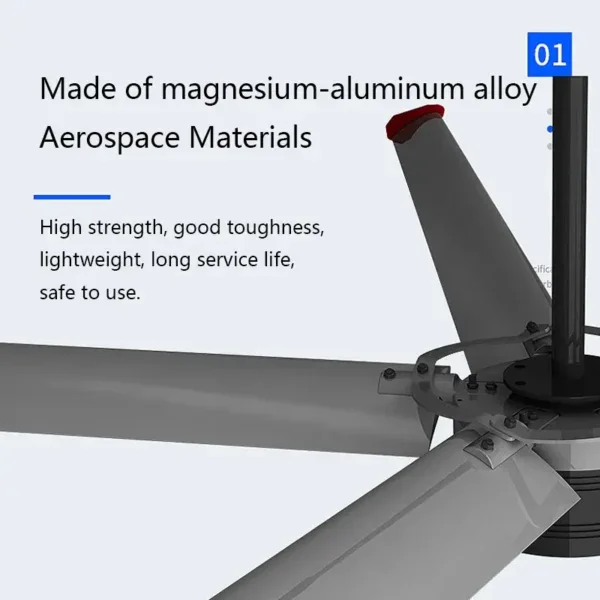 Hvls Ceiling Fan, 220V, Roof - view 4