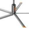 Hvls Ceiling Fan, RTFANS, Aluminum, 6500-9000, M3/min