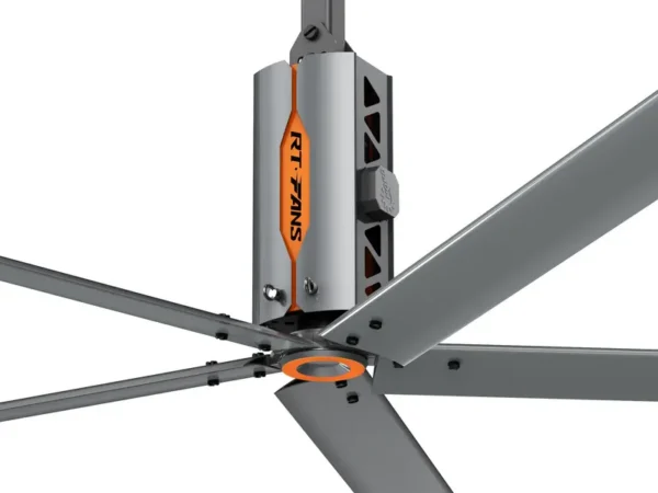 Hvls Ceiling Fan, RTFANS, Aluminum, 6500-9000, M3/min - view 2
