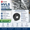 Hvls Fan, 10ft, 12ft, 16ft, 24ft - view 3