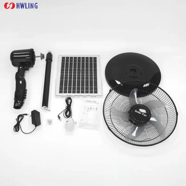 Hybrid Solar Fan, BLDC, 12W, HS-128, 12000mah - view 2