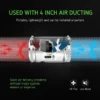 Hydroponic Inline Duct Tube, 110V-120V, Stainless Steel - view 3