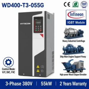 Hytecon Industrial Drive, 75HP, 55kW, VFD, 380V
