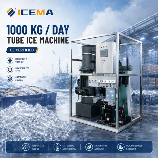 Ice Machine, 1000kg/Day, 220V, 380V