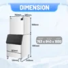 Ice Machine, 24-Hour, 227/318kg, 200kg - view 3