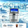 Ice Machine, 60kg, 72kg, 160lbs, 24h