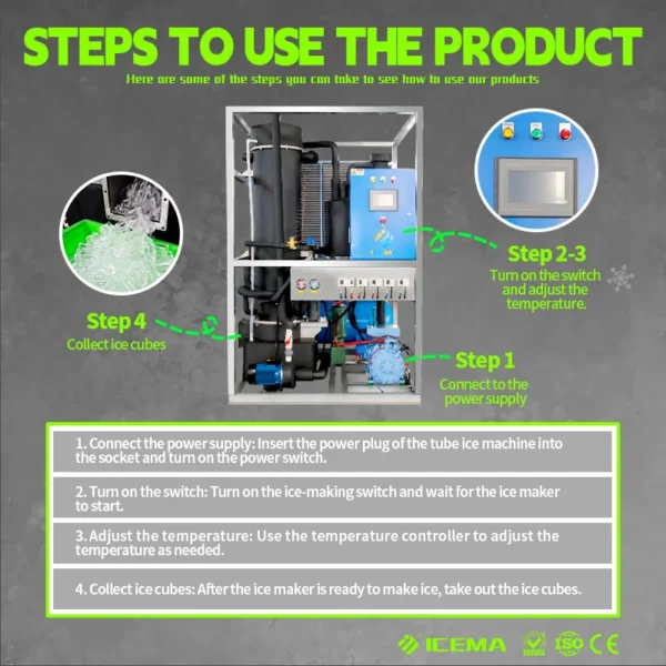 Ice Machine, ICEMA, 500kg, 1ton, 2ton - view 3