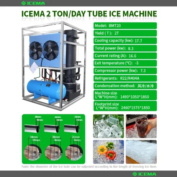 Ice Machine, ICEMA, 500kg, 1ton, 2ton - view 6
