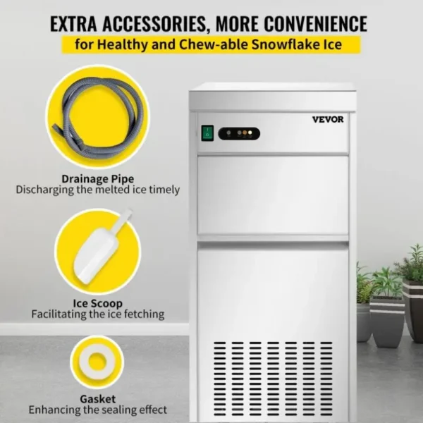 Ice Machine, SIHAO, 132LBS/24H, ETL, Stainless - view 5