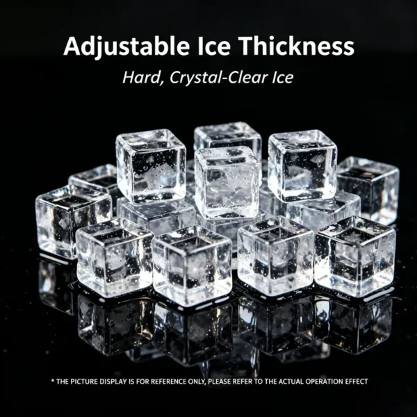 Ice Machine, Stainless, Steel, 72kg, 160LBS - view 6