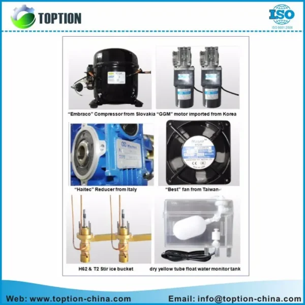 Ice Machine, TOPTION, 220 V, 1200 W - view 5