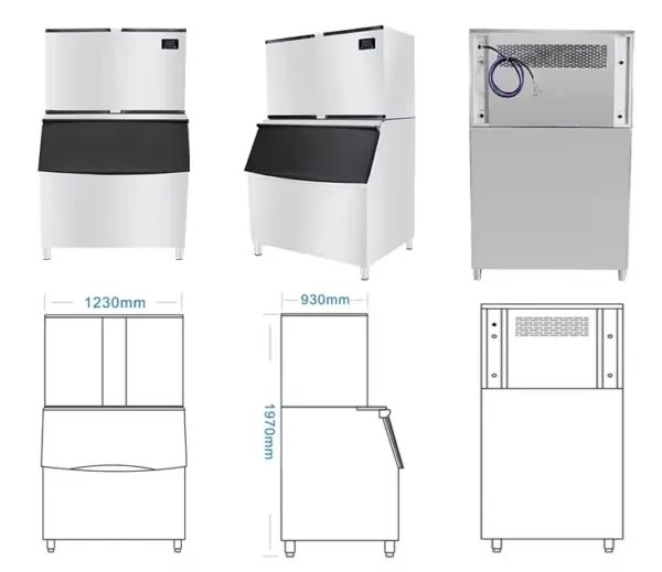 Ice Machines, 1200kg, > 80 kg, Electric - view 3