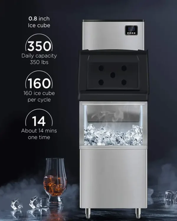 Ice Machines, 160KG, Stainless, Steel - view 5