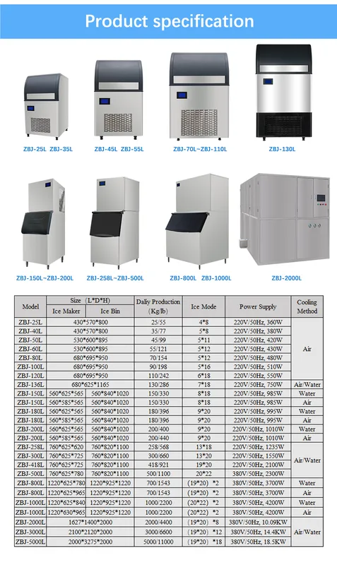 Ice Machines, 500kg/Hours, 220V, 2300 - view 3