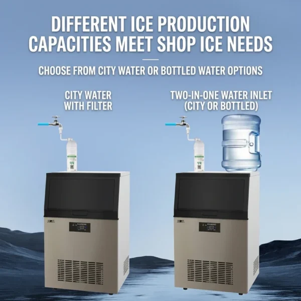 Ice Machines, 55KG, Stainless, Steel, 24hr - view 2