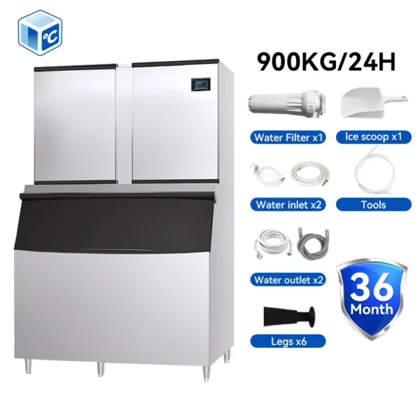 Ice Machines, 900kg/24h, 220 V, 940W-1800W - view 2