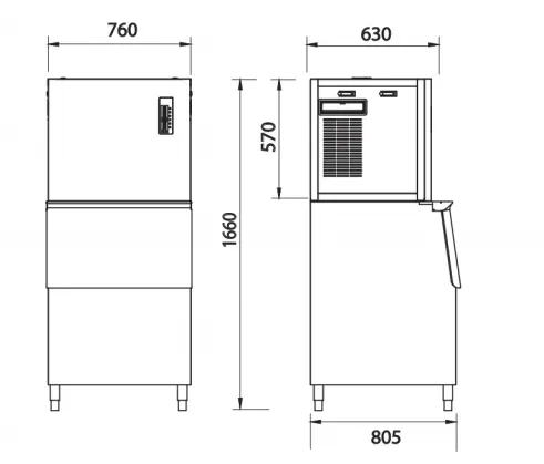 Ice Machines, Stainless, Steel - view 3