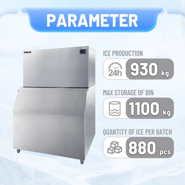 Ice Machines, Stainless, Steel, 1000 - view 2