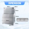 Ice Machines, Stainless, Steel, 1000 - view 3
