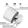In-line Air Duct Fan, 4inch, ABS, 30W - view 3