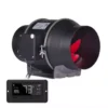 In-line Duct Exhaust Fan, 8", PWM, Plastic, 500