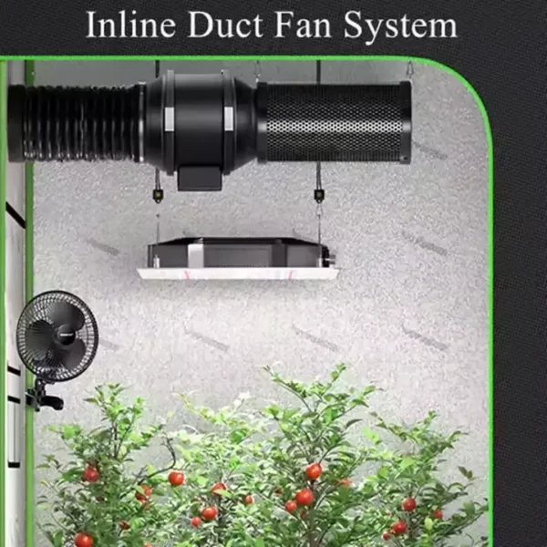 In-line Duct Exhaust Fan, 8", PWM, Plastic, 500 - view 5