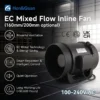 In-line Duct Fan, 160mm, 0-10V, PWM, HVAC - view 2
