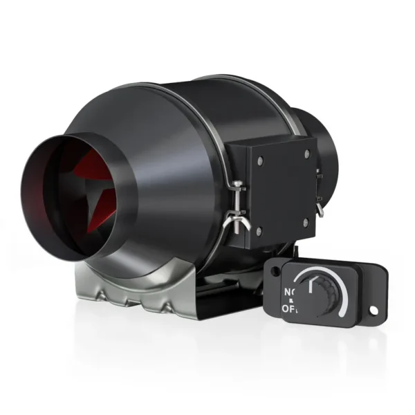 In-line Duct Fan, 4-inch, 212, CFM, 0-100%