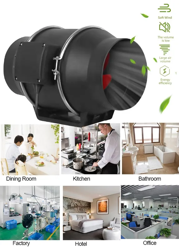 In-line Duct Fan, 4-inch, 212, CFM, 0-100% - view 6