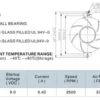 Inclined Centrifugal Cooling Fan, TD8025-PB1, 12V, 2500RPM - view 2