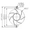 Inclined Centrifugal Cooling Fan, TD8025-PB1, 12V, 2500RPM - view 3