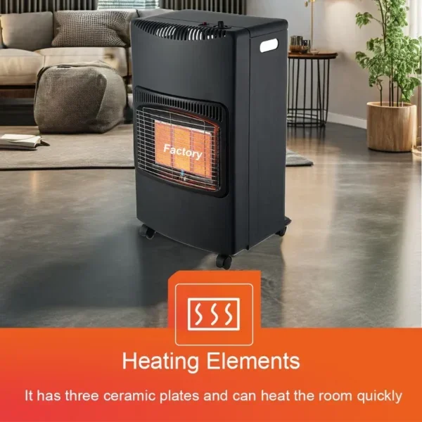 Indoor Gas Heater, Portable, Metal - view 2