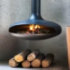 Indoor Hanging Fireplace, Carbon steel, Coal Fireplaces