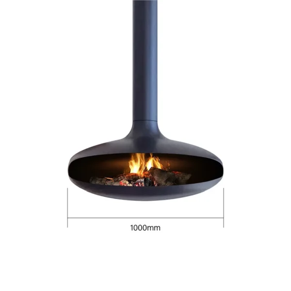 Indoor Hanging Fireplace, Carbon steel, Coal Fireplaces - view 3