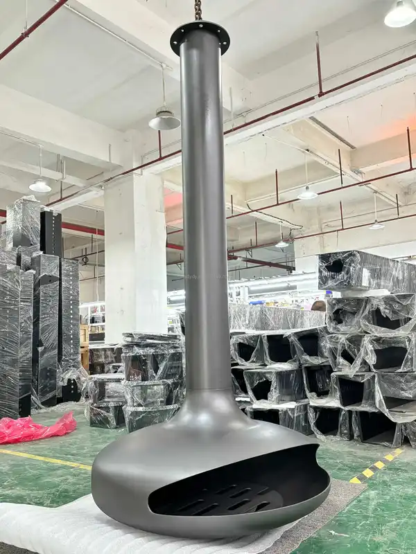 Indoor Hanging Fireplace, Carbon steel, Coal Fireplaces - view 5