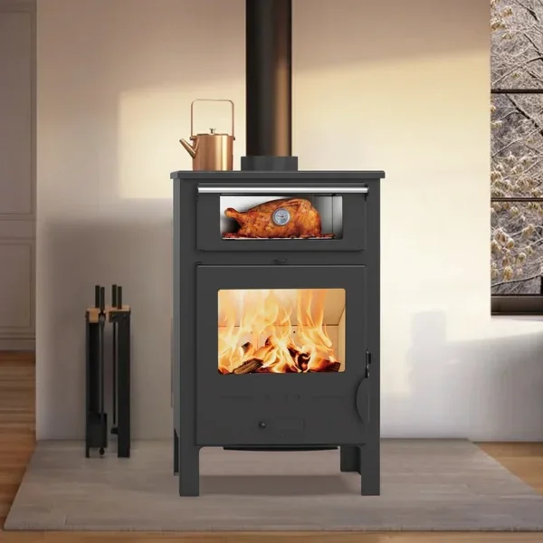 Indoor Modern Firewood Stove, RC0901A, 9KW