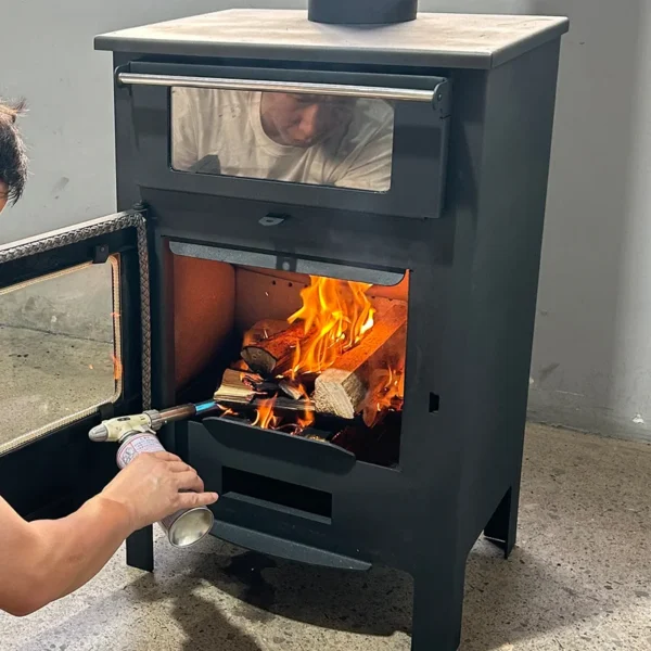 Indoor Modern Firewood Stove, RC0901A, 9KW - view 5