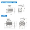 Induction Motor, JINRJIAN, 75HP, 80kW, 40HP - view 3