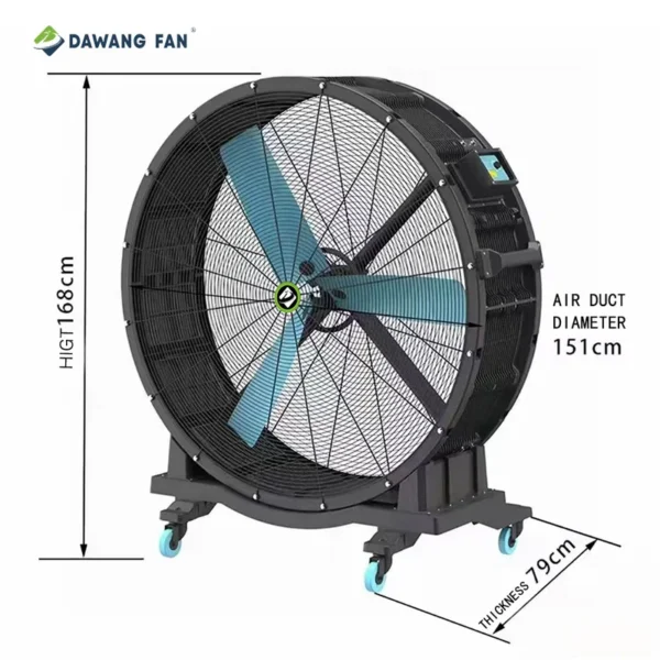 Industrial Air Cooling Fan, 1.5m, 2m - view 3