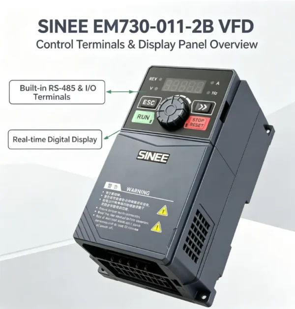 Industrial Automation Motor, SINEE, EM730, 220V, 11KW - view 3