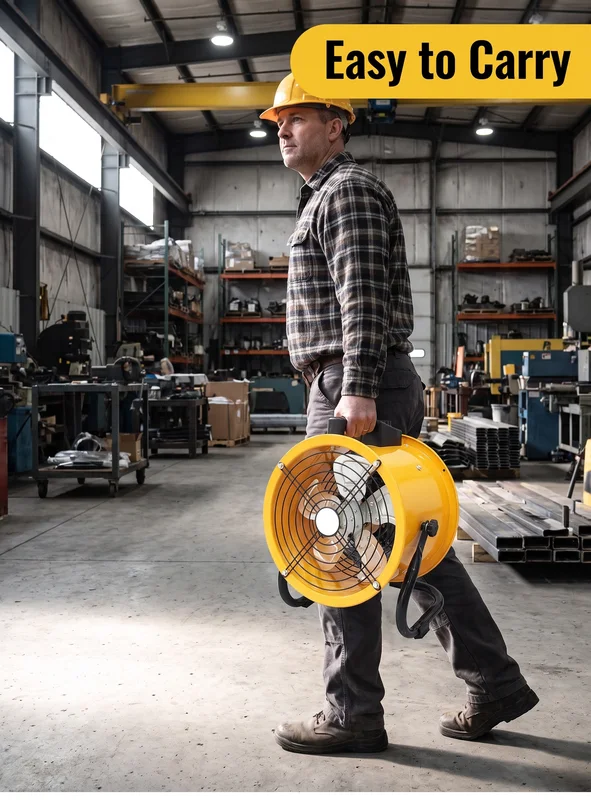 Industrial Axial Blower, 110 V, Electric - view 5